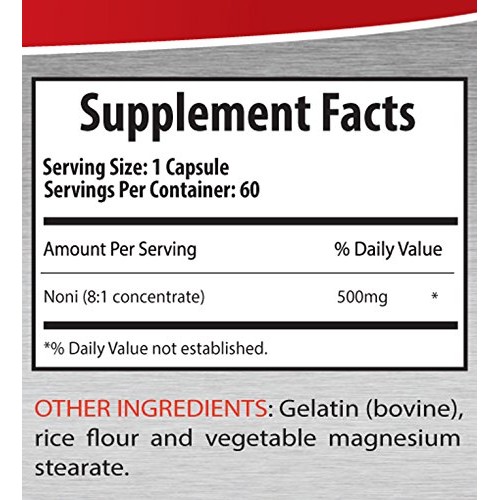 Pure noni Leaf Extract - NONI 8:1 Concentrate 500MG - Support The...