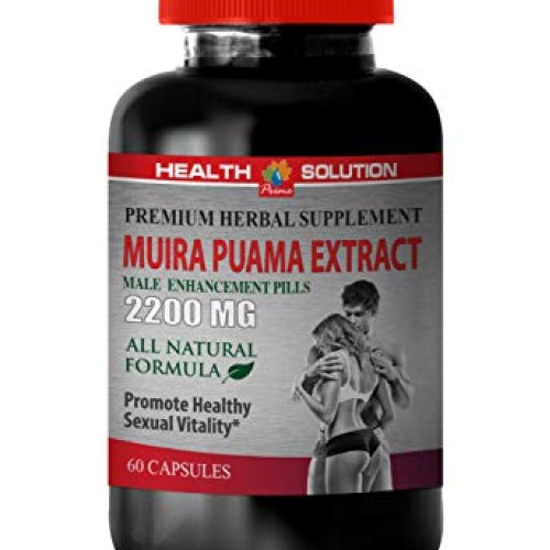 T Boost Herbs - Muira PUAMA Extract 2200 Mg - Male E...
