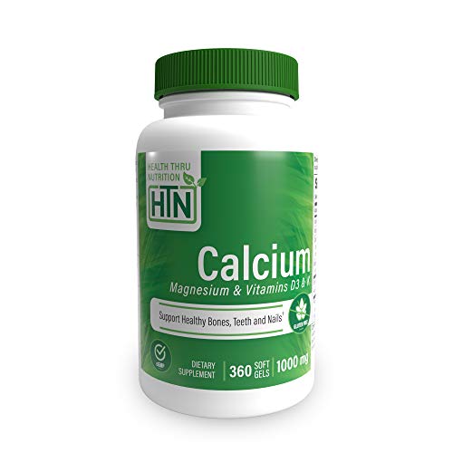 Health Thru Nutrition All-Natural Calcium Magnesium Supplements w...