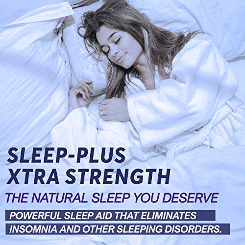 Sleep Plus Xtra Strength – Melatonin + 5-HTP + Magnesium + L-Thea...