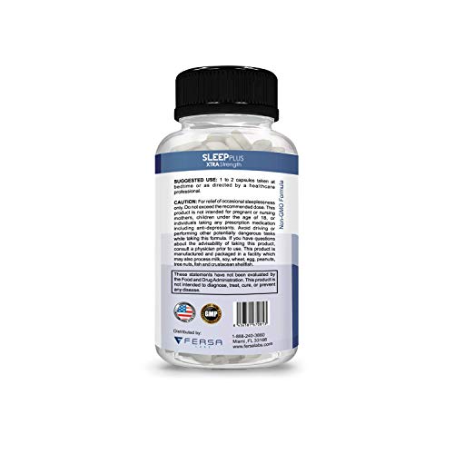 Sleep Plus Xtra Strength – Melatonin + 5-HTP + Magnesium + L-Thea...