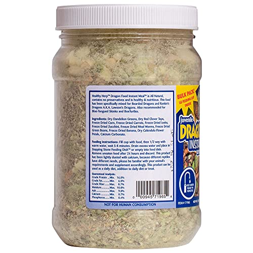 Healthy Herp Juvenile Dragon Food Instant Meal 3.9-Ounce 110 Gra...