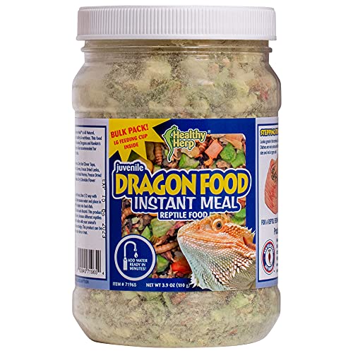 Healthy Herp Juvenile Dragon Food Instant Meal 3.9-Ounce 110 Gra...