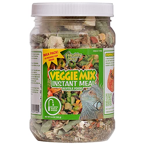 Healthy Herp Veggie Mix Instant Meal 3.6-Ounce 102 Grams Jar