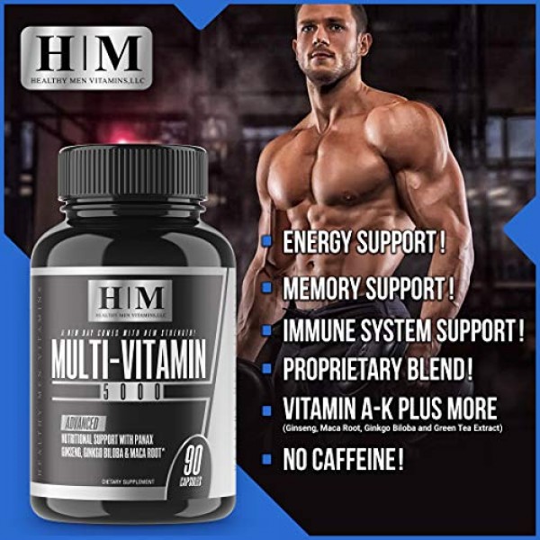 Healthy Men Vitamins The Simplest Multivitamin Supplement for Men...