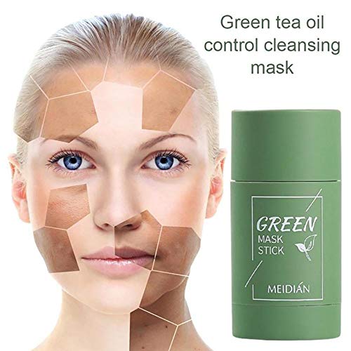 Eggplant Acne Clearing Solid Mask, Natural Green Tea Purifying Cl...