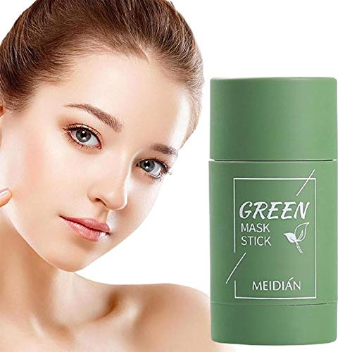 Eggplant Acne Clearing Solid Mask, Natural Green Tea Purifying Cl...