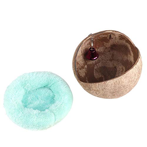 HEEPDD Bird Nest, Hanging Natural Coconut Shell Birds House Hut B...