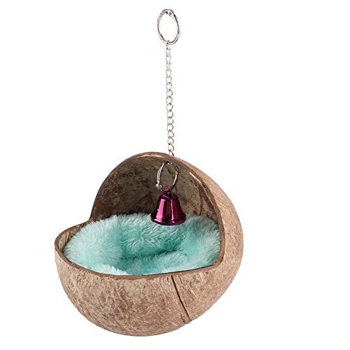 HEEPDD Bird Nest, Hanging Natural Coconut Shell Birds House Hut B...