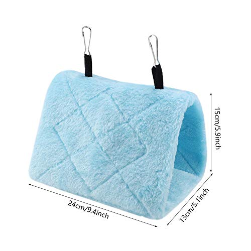 HEEPDD Birds Parrot Hammock, Winter Warm Bird Nest House Soft Plu...