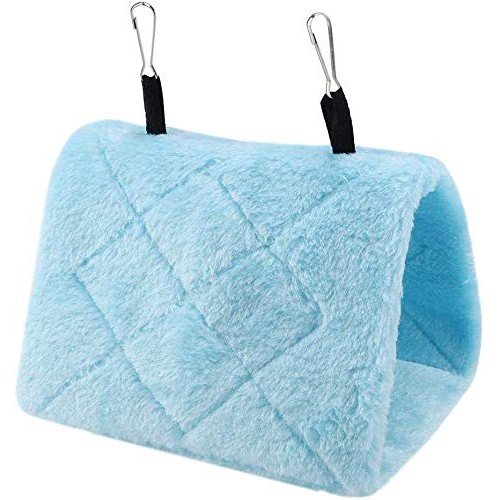 HEEPDD Birds Parrot Hammock, Winter Warm Bird Nest House Soft Plu...