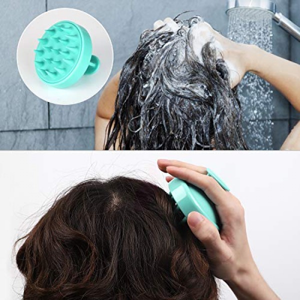 2-Pack Hair Scalp Massager Shampoo Brush, Heeta Wet and Dry Hair ...