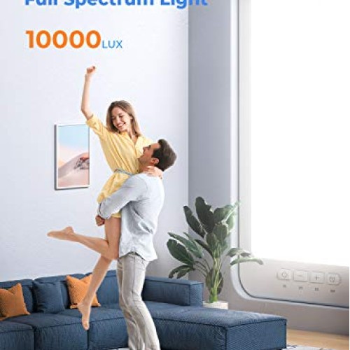 Light Therapy Lamp, HeimVision UV-Free 10000 Lux Happy Light, Tou...