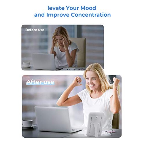 Light Therapy Lamp, HeimVision UV-Free 10000 Lux Happy Light, Tou...