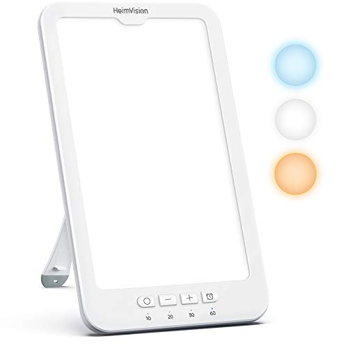Light Therapy Lamp, HeimVision UV-Free 10000 Lux Happy Light, Tou...
