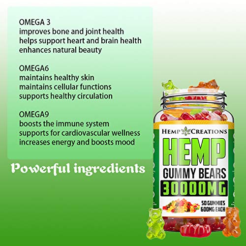 Stress Relief Hēmp Gummies 30000mg for Pain Relief All Natural An...