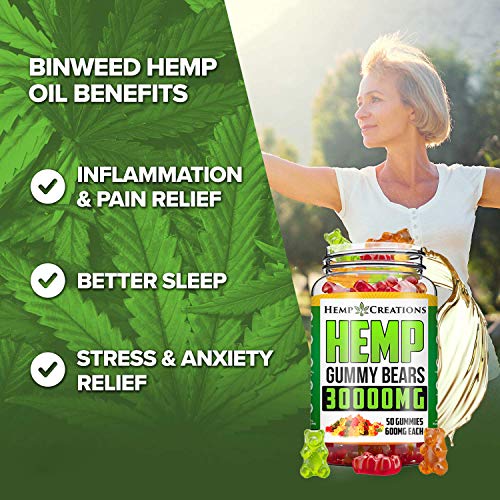 Stress Relief Hēmp Gummies 30000mg for Pain Relief All Natural An...