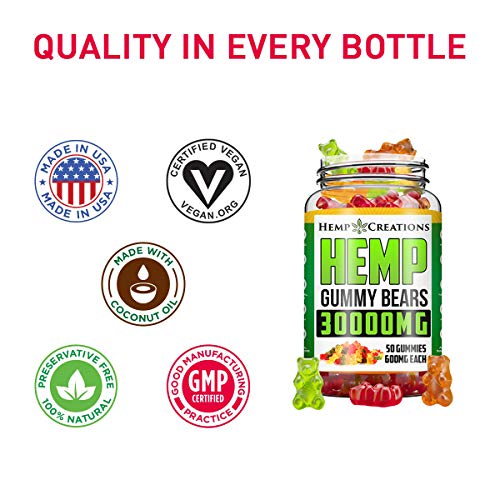Stress Relief Hēmp Gummies 30000mg for Pain Relief All Natural An...