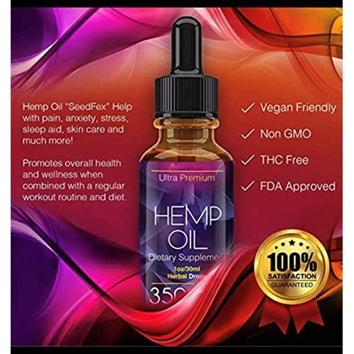Hemp Oil for Pain Relief Anxiety Sleep Mood & Stress Relief -3500...