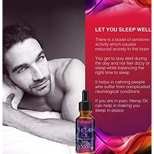 Hemp Oil for Pain Relief Anxiety Sleep Mood & Stress Relief -3500...