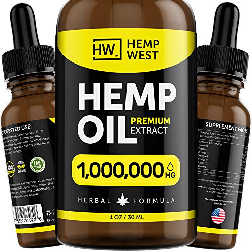 Hemp Oil 1,000,000 for Pain & Anxiety Relief – Sleep Support – Or...