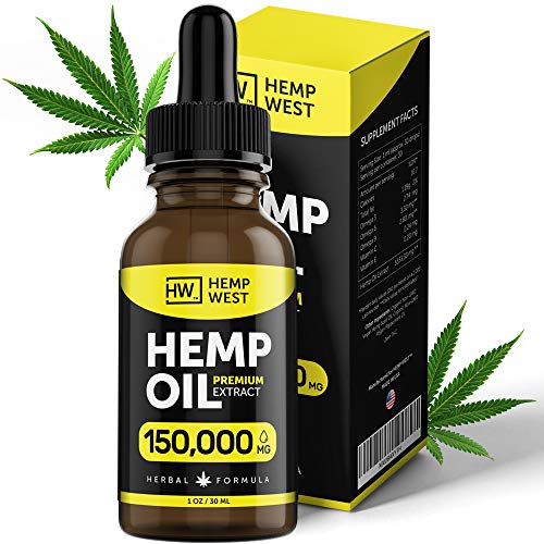 Hemp Oil 150000 MG for Pain & Anxiety Relief – Sleep Support – O...
