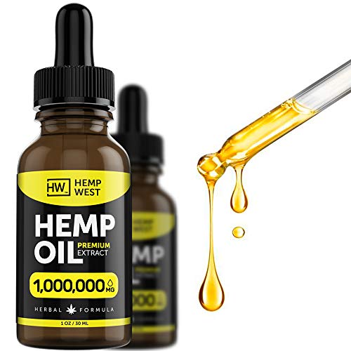 Hemp Oil for Pain, Anxiety Relief - Sleep Support - Organic Extra...