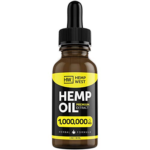 Hemp Oil for Pain, Anxiety Relief - Sleep Support - Organic Extra...