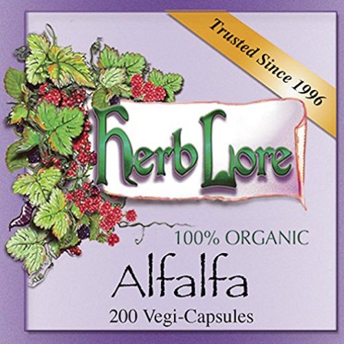 Herb Lore Alfalfa - 200 Alfalfa Capsules - All Natural Vegan Alfa...