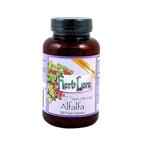 Herb Lore Alfalfa - 200 Alfalfa Capsules - All Natural Vegan Alfa...