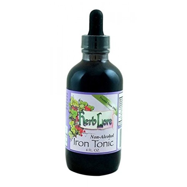 Herb Lore Iron Tonic Tincture - 4 oz - Natural Liquid Iron Supple...
