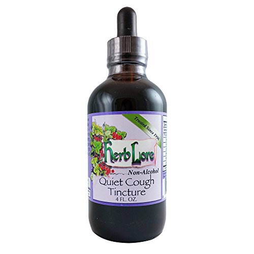 Herb Lore Quiet Cough Tincture 4 fl oz - Alcohol Free - Dry Cough...
