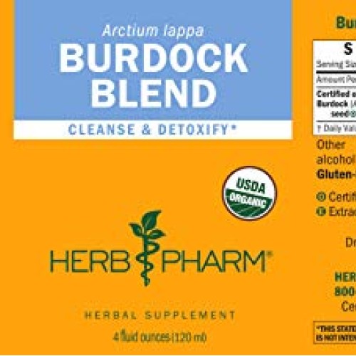 Herb Pharm Burdock Blend Liquid Extract to Support Cleansing & De...
