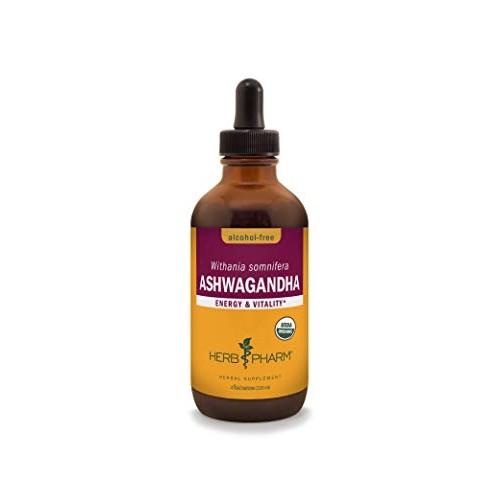Herb Pharm Certified Organic Ashwagandha Extract for Energy and V...