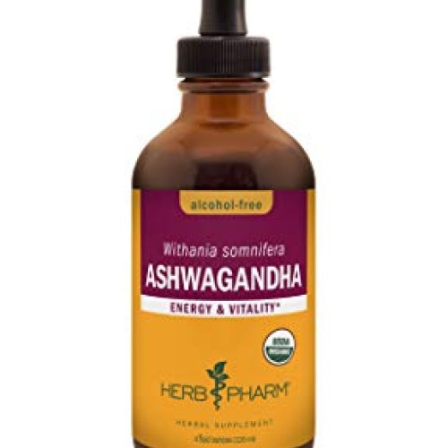 Herb Pharm Certified Organic Ashwagandha Extract for Energy and V...