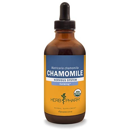 Herb Pharm Certified Organic Chamomile Liquid Extract for Calming...