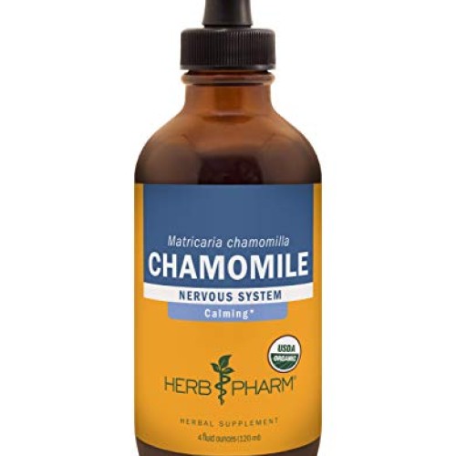 Herb Pharm Certified Organic Chamomile Liquid Extract for Calming...