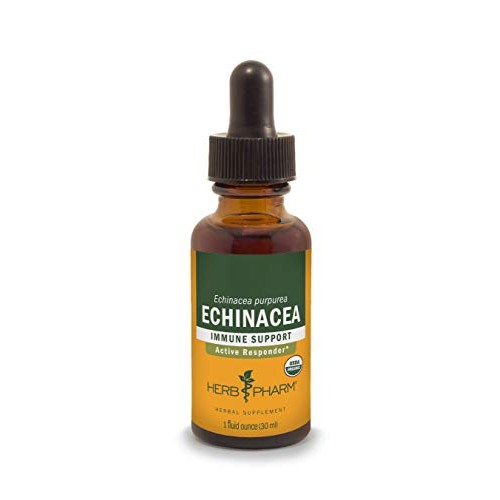 Herb Pharm Certified Organic Echinacea Root Liquid Extract for Im...