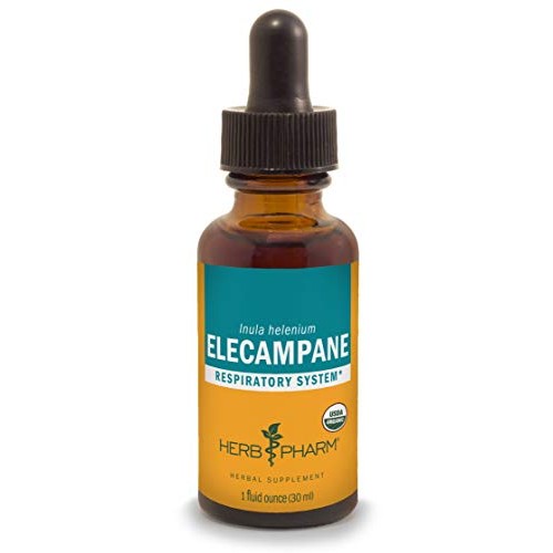 Herb Pharm Certified Organic Elecampane Liquid Extract for Respir...