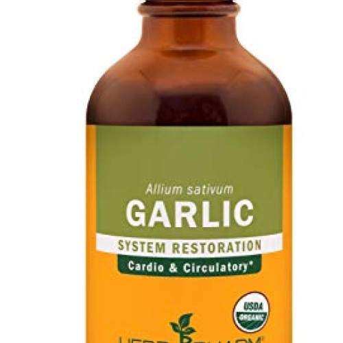 Herb Pharm Certified Organic Garlic Liquid Extract for Cardiovasc...