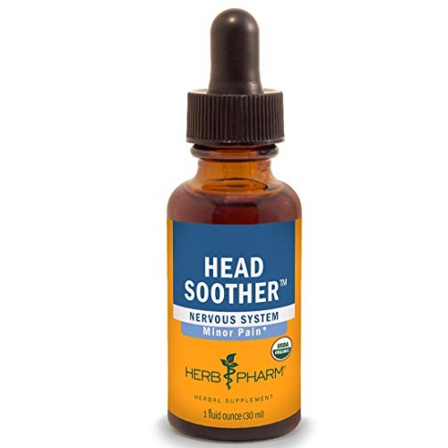 Herb Pharm Certified Organic Head Soother Liquid Herbal Formula f...