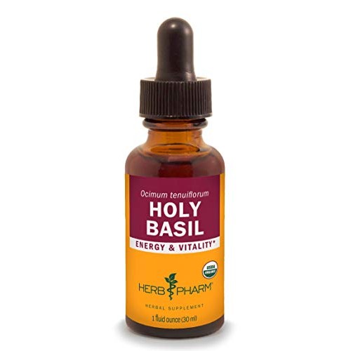 Herb Pharm Certified Organic Holy Basil Tulsi Liquid Extract fo...