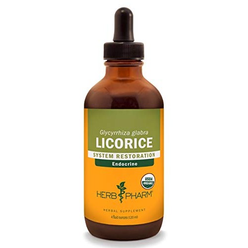 Herb Pharm Certified Organic Licorice Liquid Extract for Endocrin...
