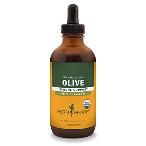 Herb Pharm Certified Organic Olive Leaf Liquid Extract for Immune...