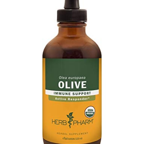 Herb Pharm Certified Organic Olive Leaf Liquid Extract for Immune...