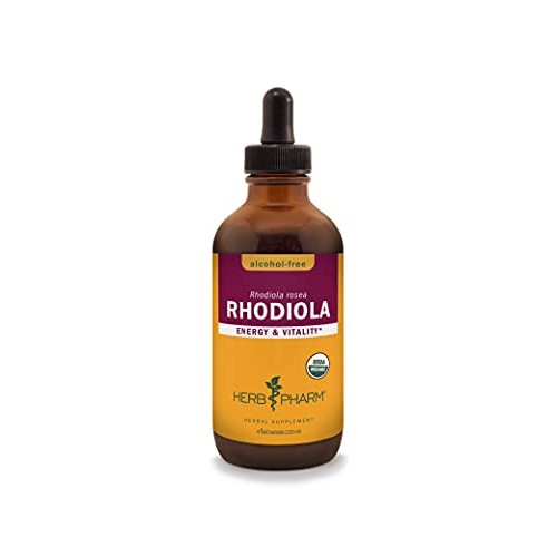 Herb Pharm Certified Organic Rhodiola Root Extract for Energy, En...