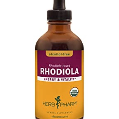 Herb Pharm Certified Organic Rhodiola Root Extract for Energy, En...
