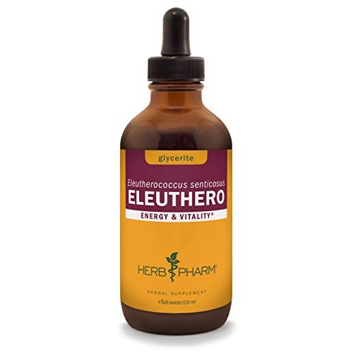 Herb Pharm Eleuthero Root Liquid Glycerite for Energy and Stamina...