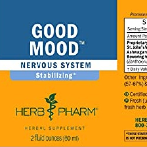 Herb Pharm Good Mood Liquid Herbal Formula with St. Johns Wort f...