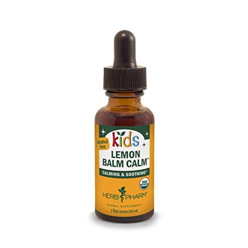 Herb Pharm Kids Certified-Organic Alcohol-Free Lemon Balm Calm Li...